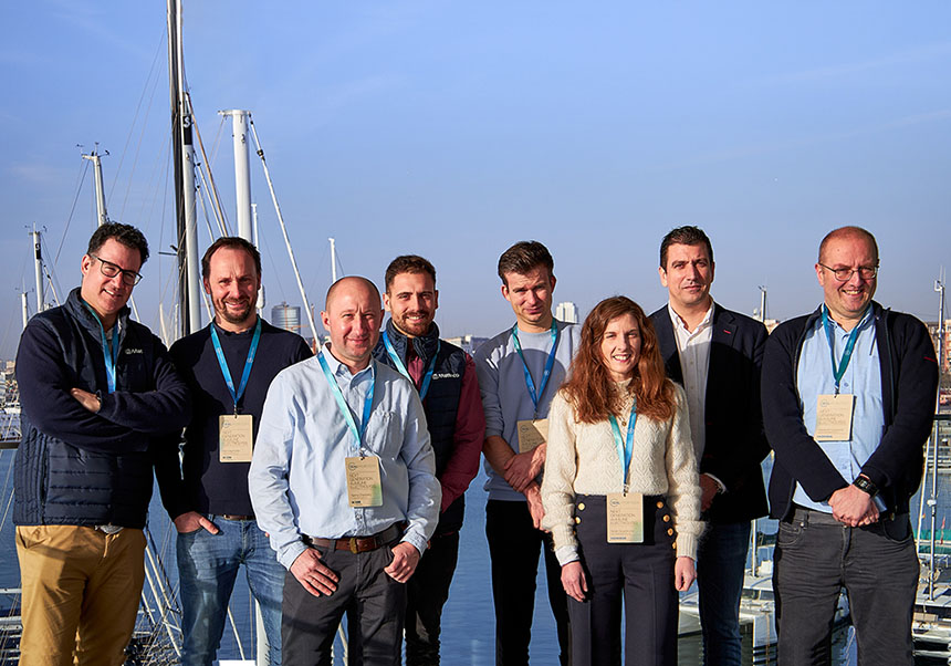 Representatives of the consortium, with Iker Marcaide, CEO Matteco (left) and Gonzalo Abellán (second from the right).